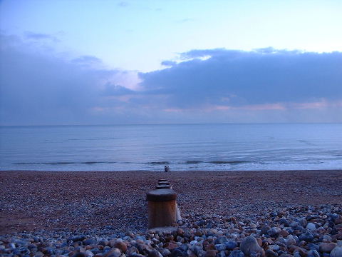 [beach at sunset]