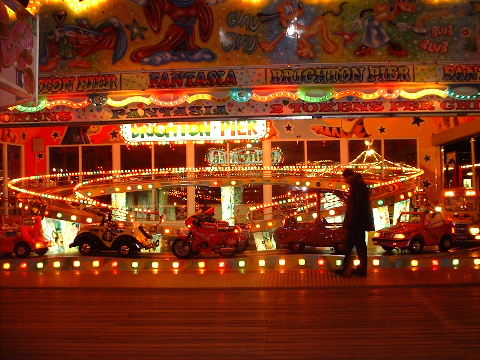 [funfair at night]