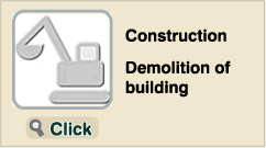construction demolition of building