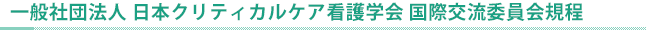 国際交流委員会規程