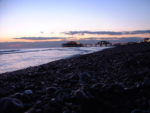 [beach at sunset 3]