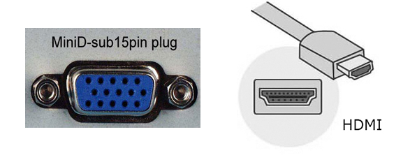 MiniD-sub 15pin plug