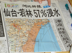 東日本大震災被災地における報告