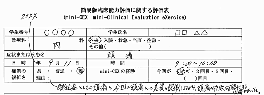 ABIMのMini-CEX評価票「7. 総合臨床能力」