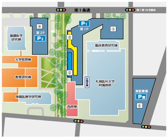 病院駐車場について