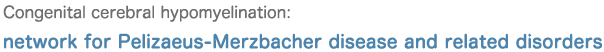 Congenital cerebral hypomyelination; network for Pelizaeus-Merzbacher disease and related disorders