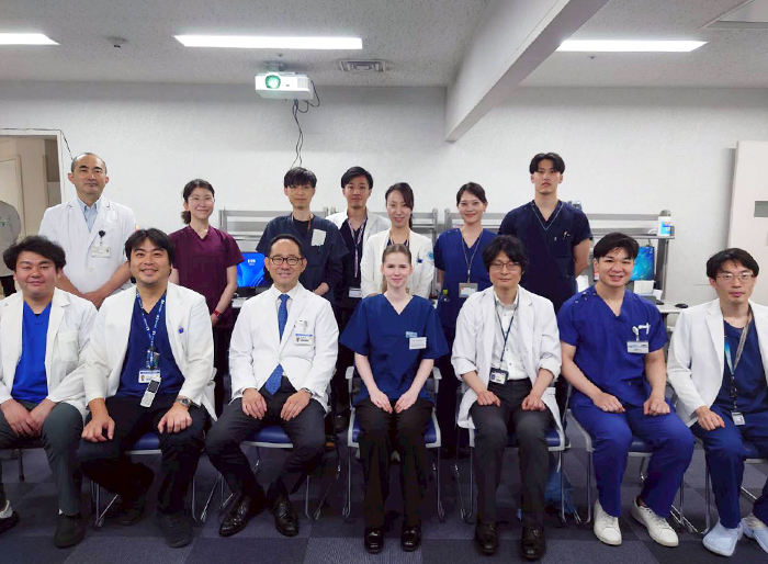 留学生との集合写真